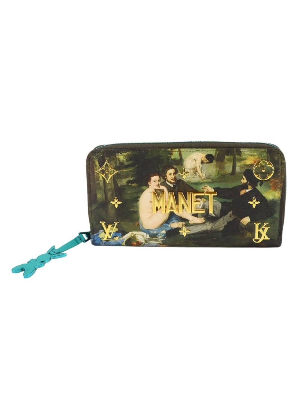 Louis Vuitton Masters Zippy Wallet Monogram Clemence Green